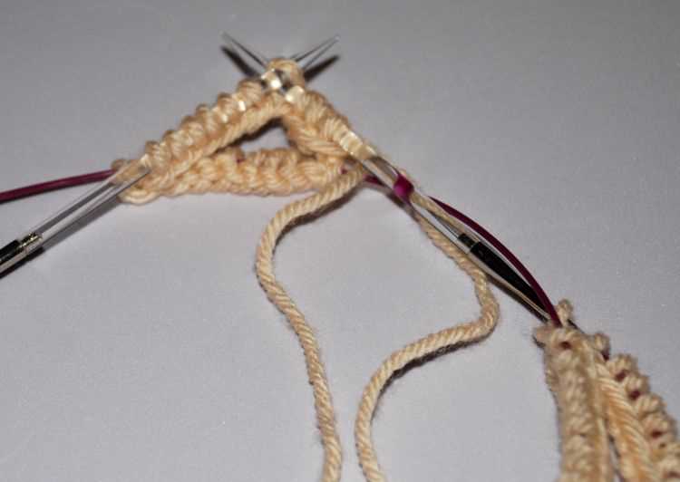 Knit sock pattern circular needles
