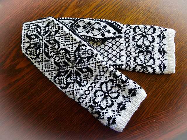 Easy mens mittens knitting pattern