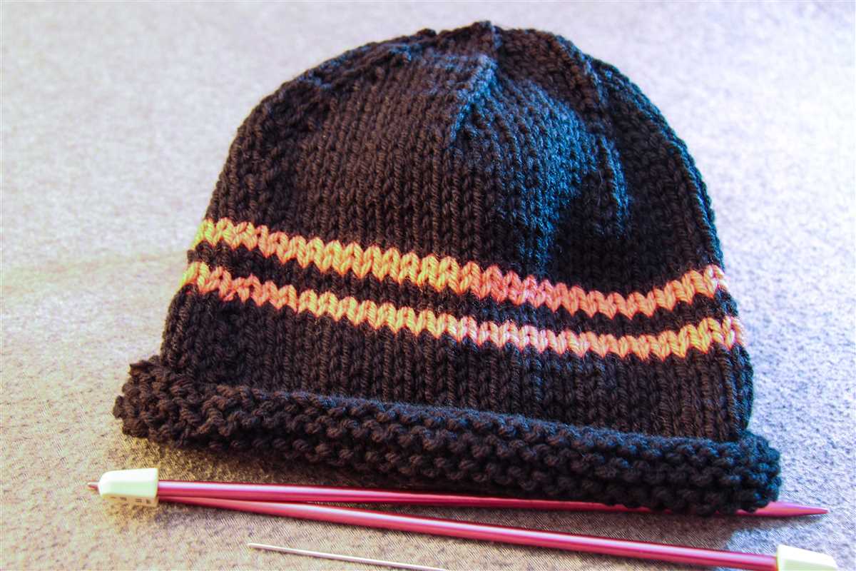 Knitting patterns for hats on straight needles
