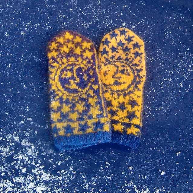 Knitting mitten pattern straight needles