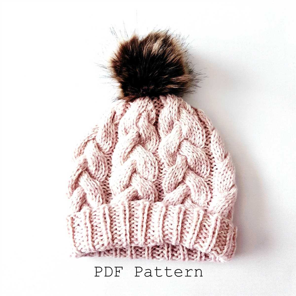 Knit chunky beanie pattern