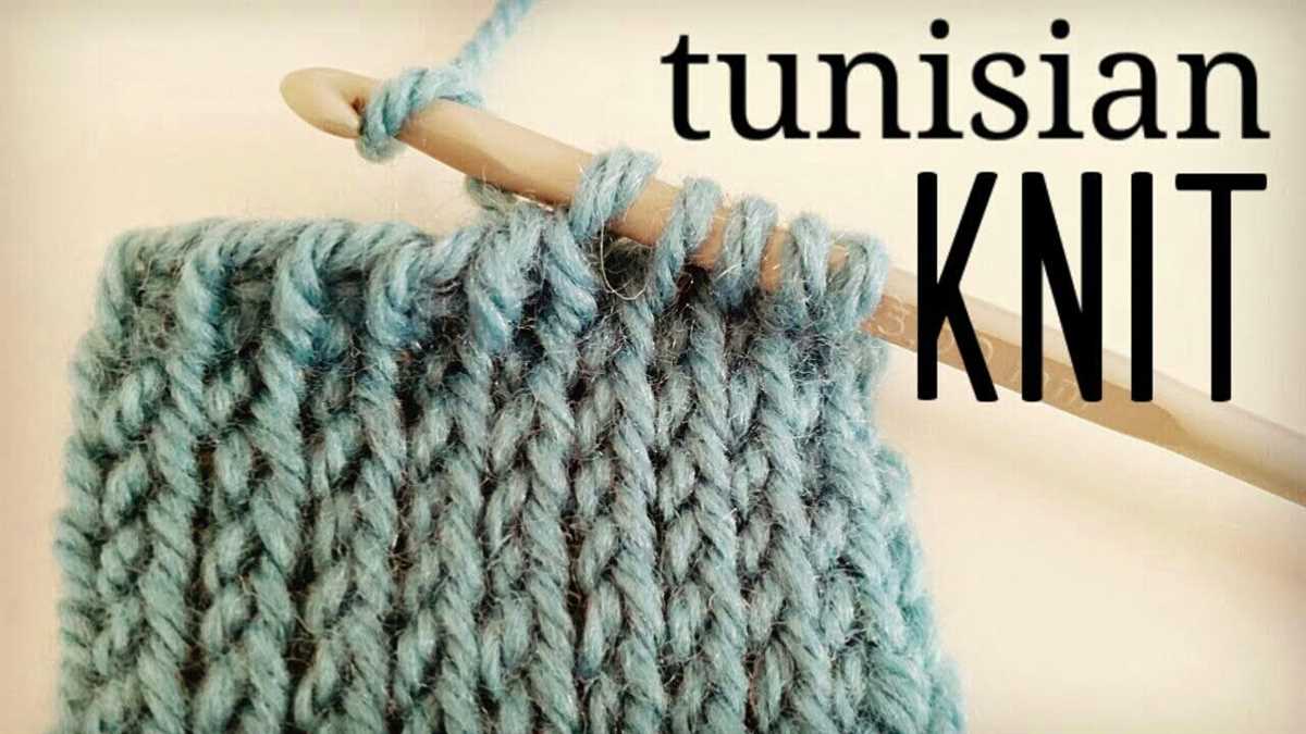 Can you use a knitting pattern for tunisian crochet