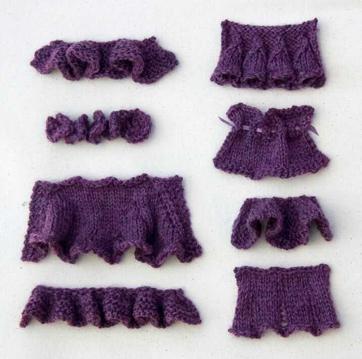 Gathered knitting patterns