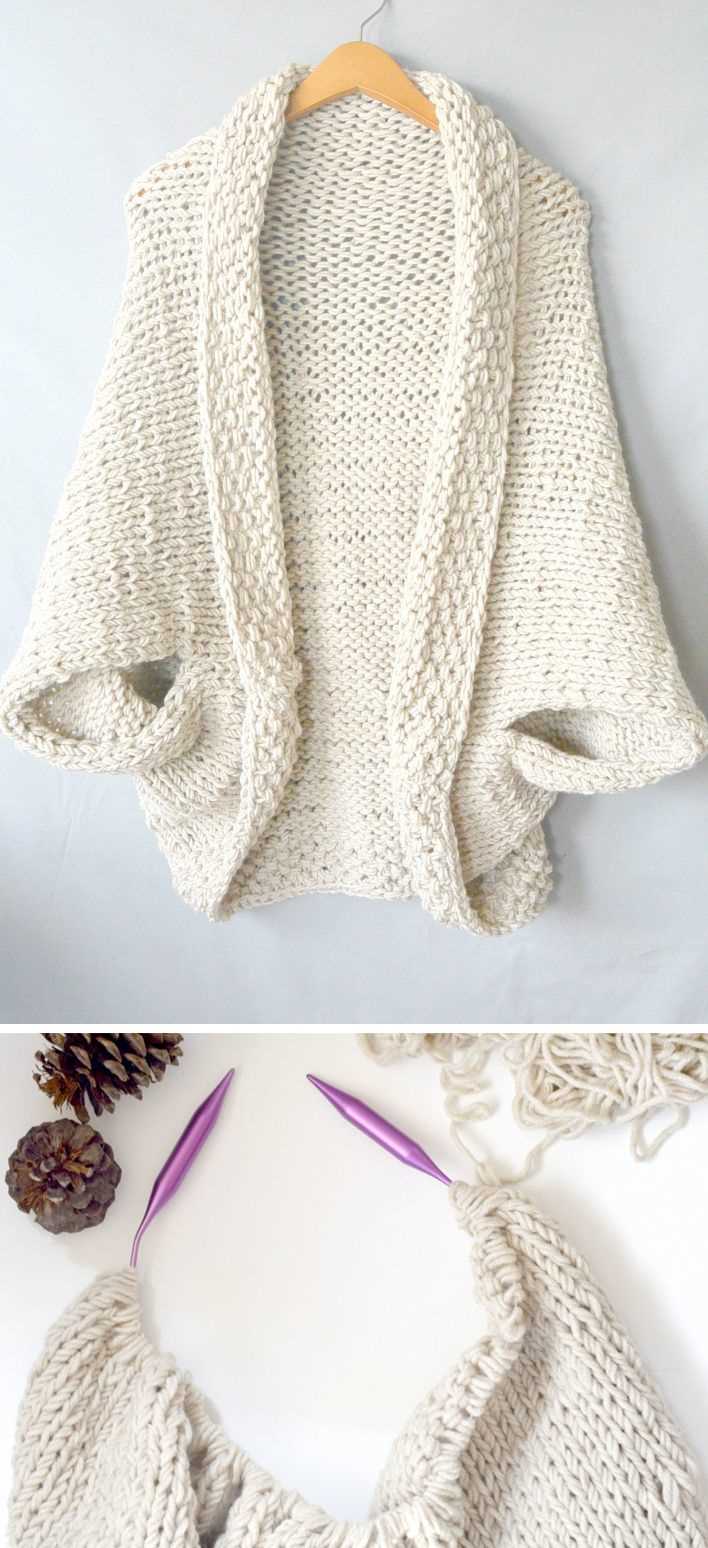 Knit shrug pattern easy