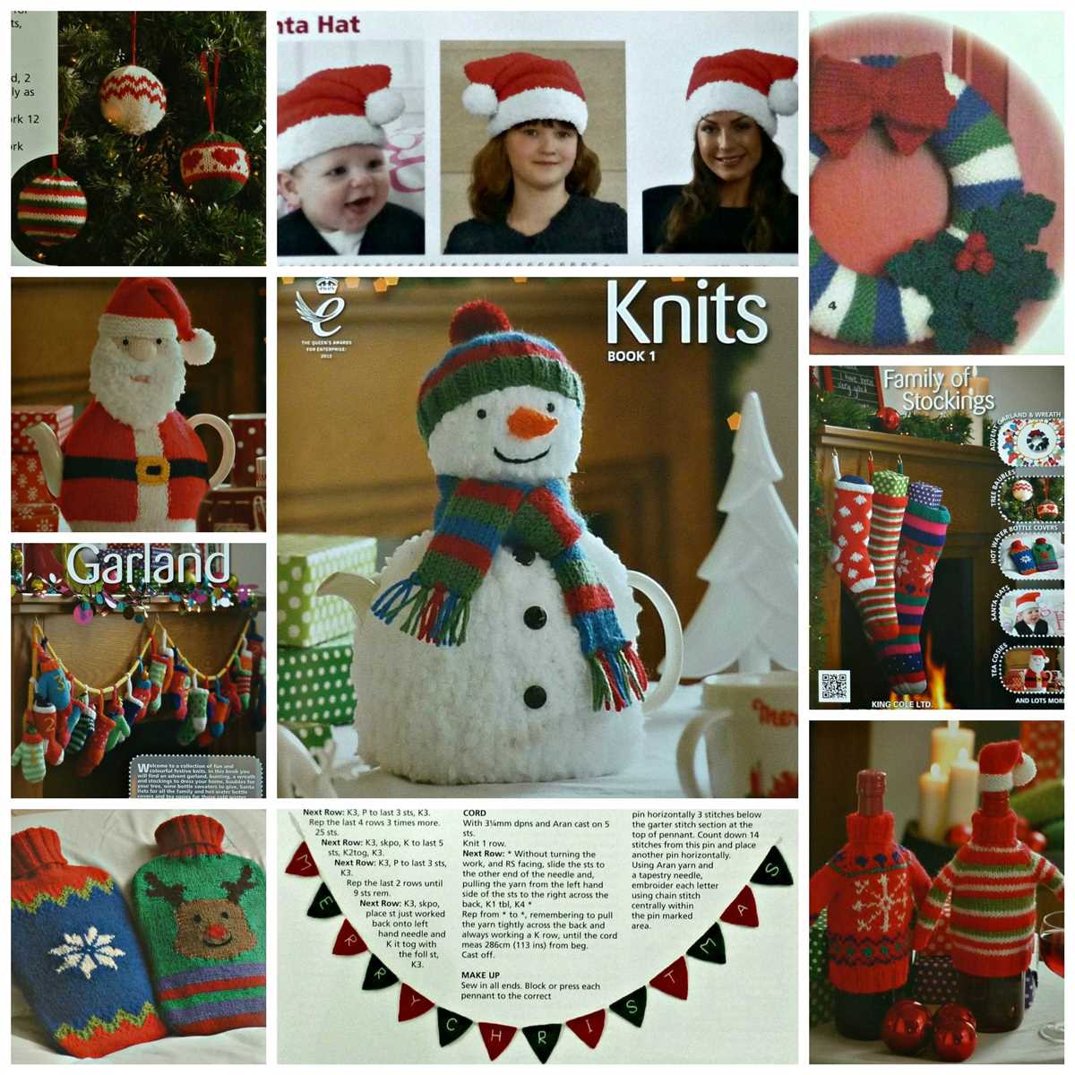 King cole christmas knitting patterns