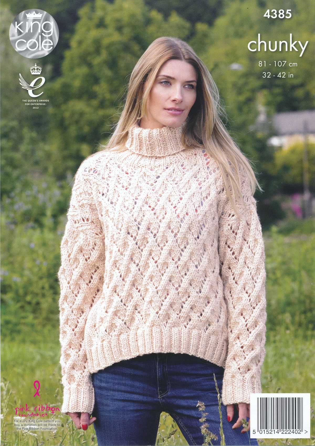 King cole chunky knitting patterns