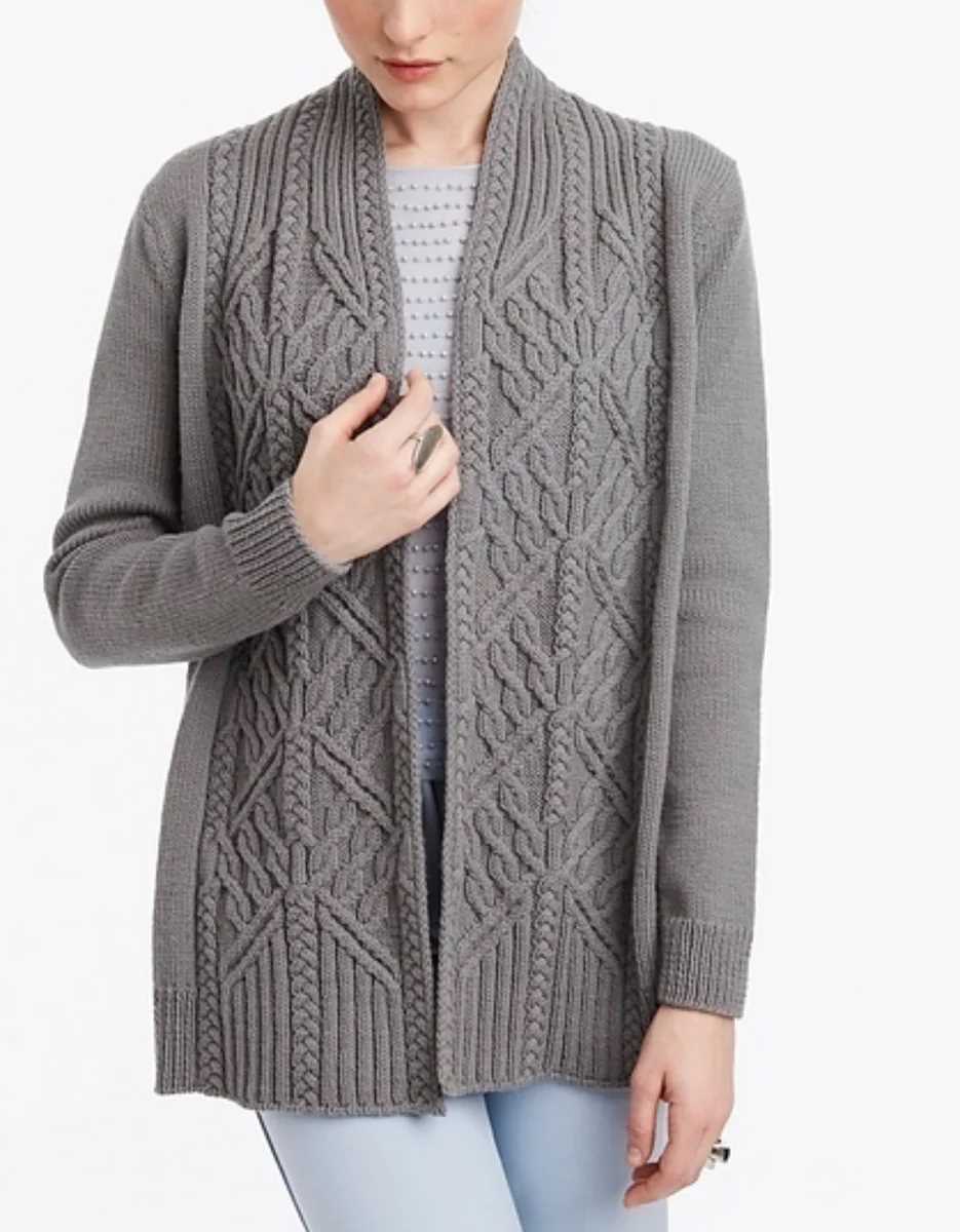 Free knitting pattern for cardigan with pockets