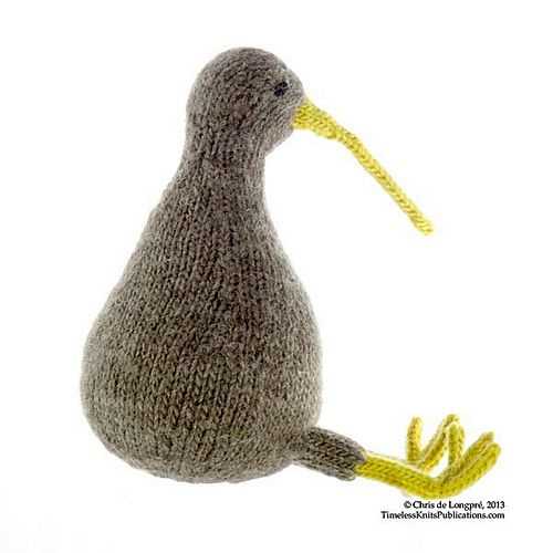 Kiwi bird knitting pattern