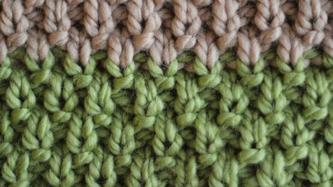 Moss stitch scarf knitting pattern