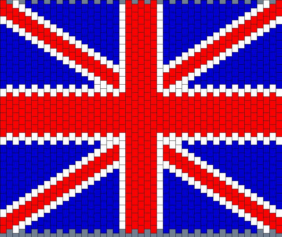 British flag knitting pattern