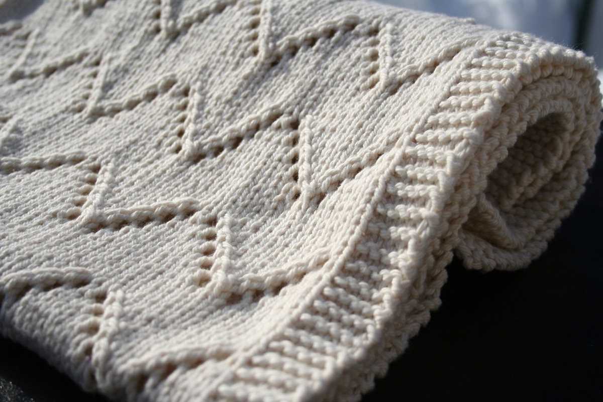 Knitting pattern blanket