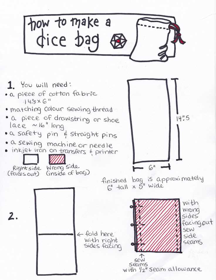 Knitted dice bag pattern