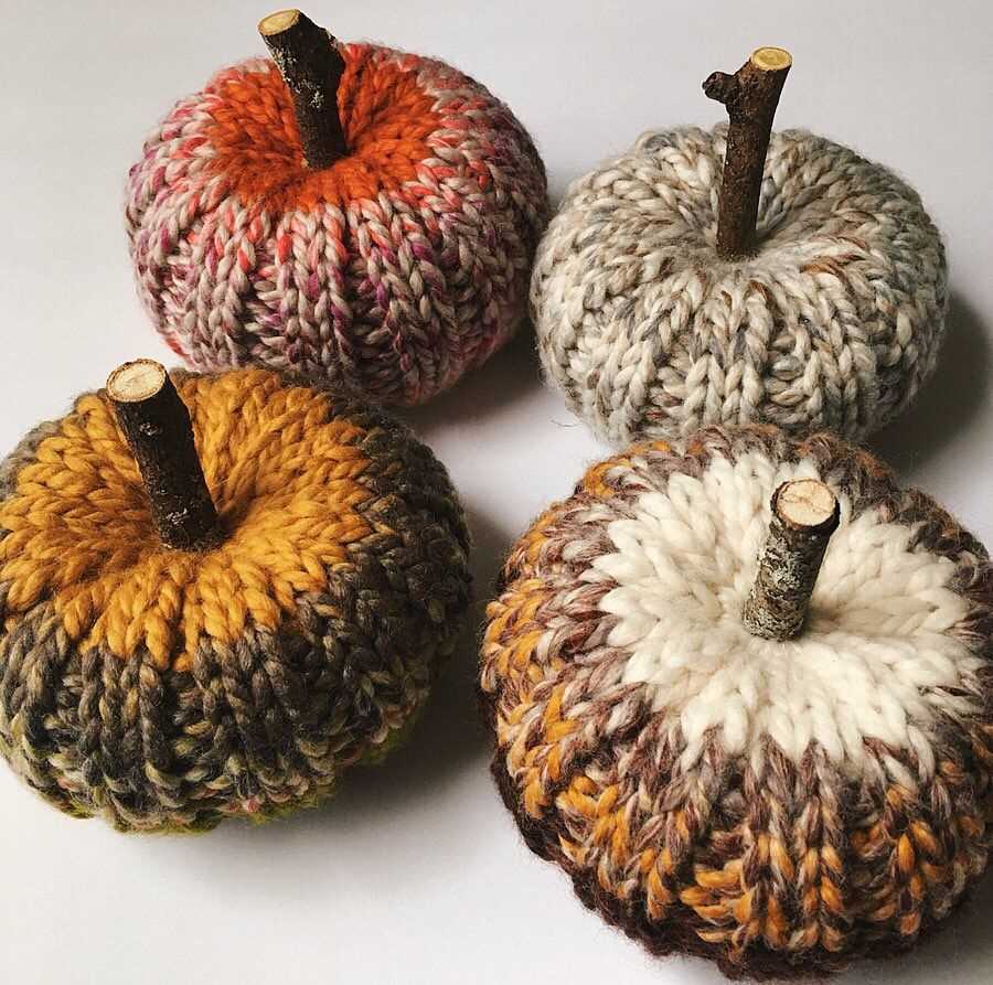 Create Your Own Adorable Knitted Pumpkins with This Easy Pattern Knitted pumpkins pattern