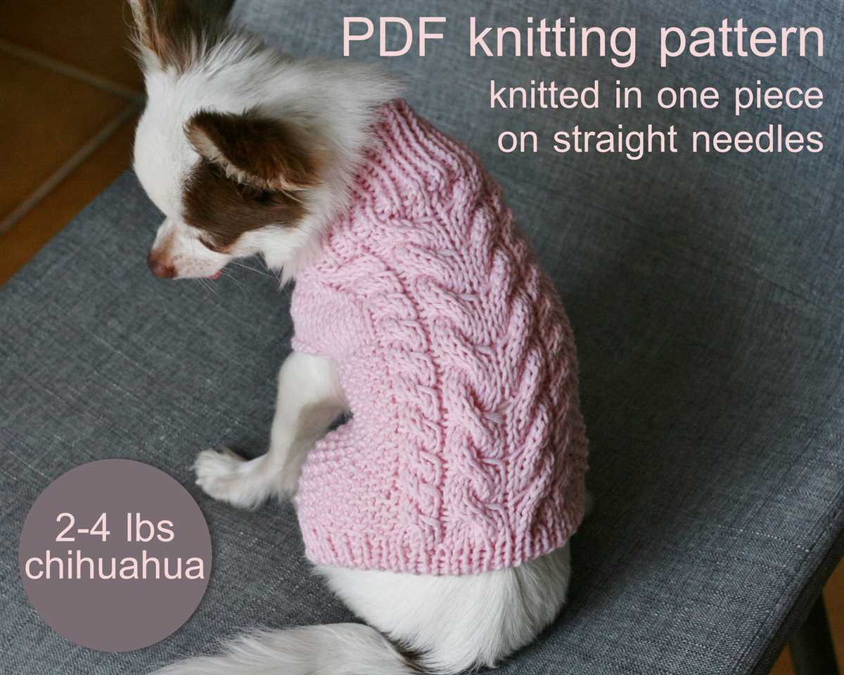 Chihuahua sweater knitting pattern free