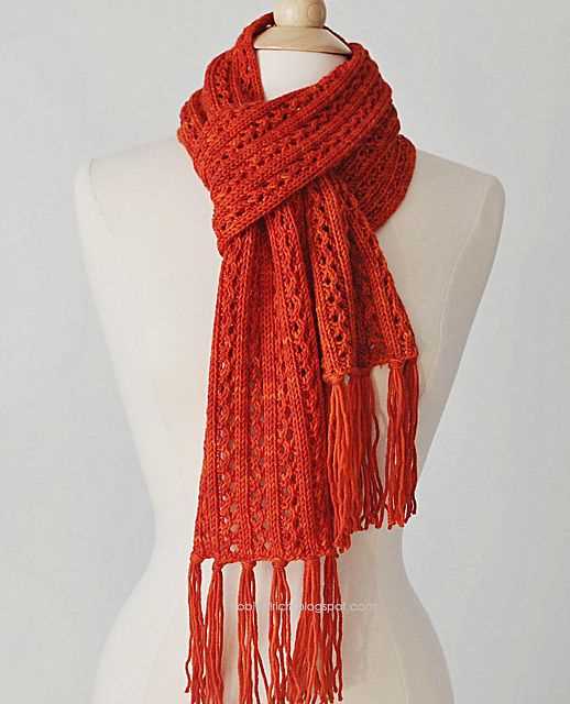 Knit a scarf pattern