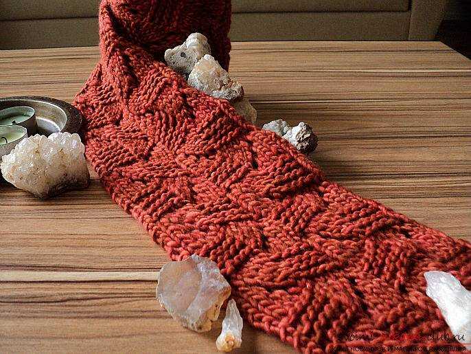 Knit a scarf pattern