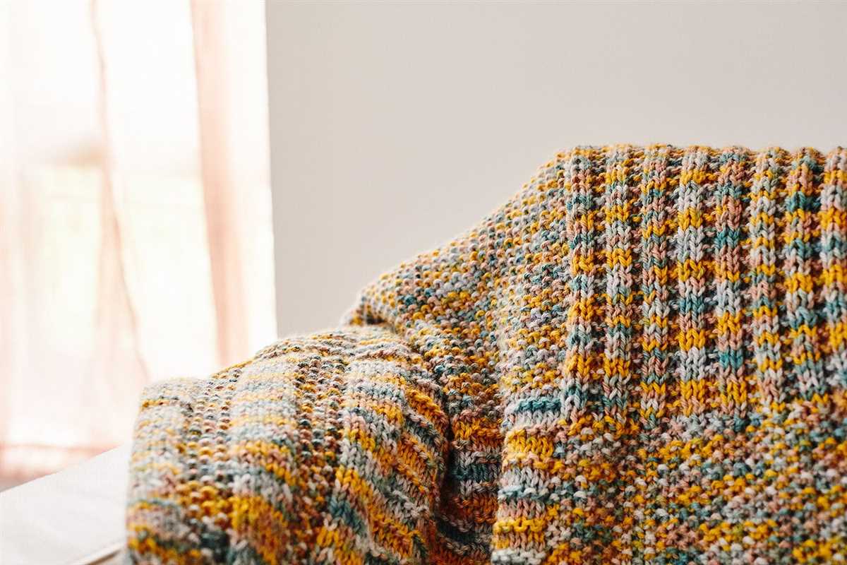 Knit afghan pattern