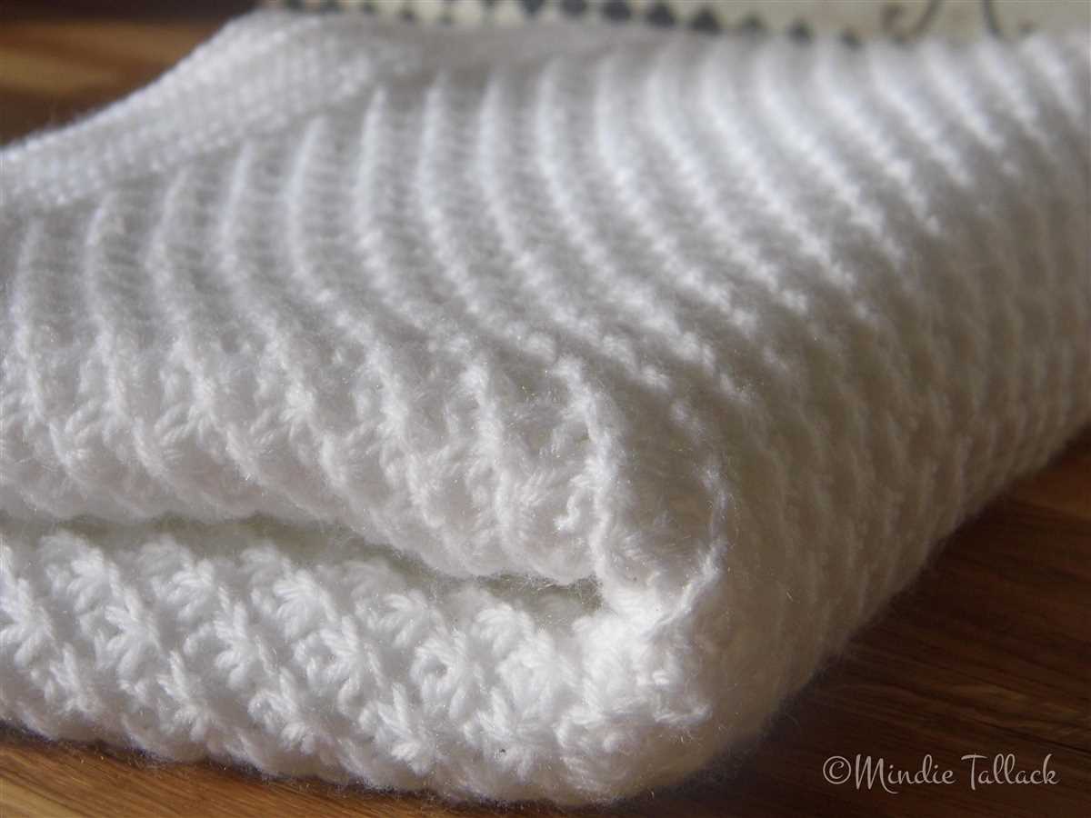 Knit and purl baby blanket pattern