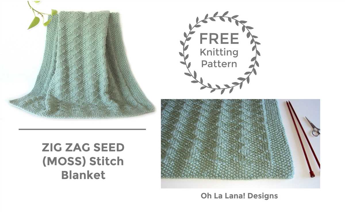 Knit and purl baby blanket pattern