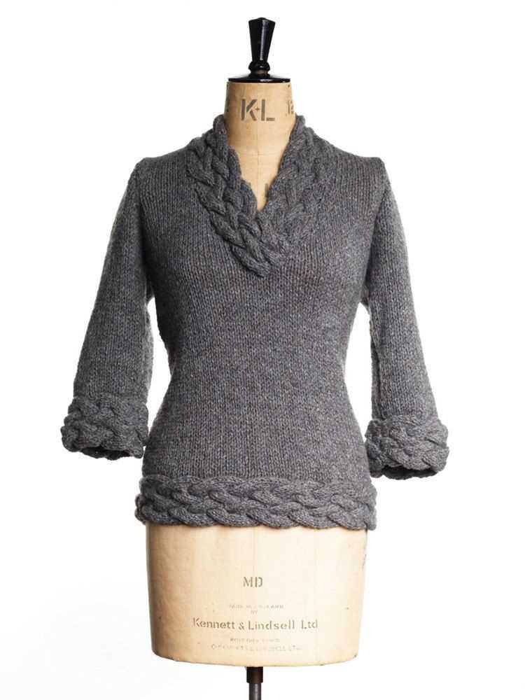 Knit aran sweater free pattern