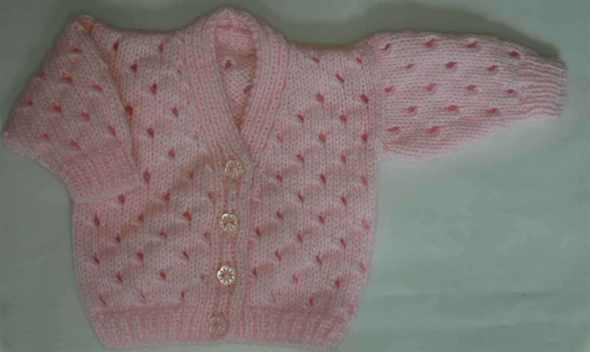 Knit baby cardigan pattern free