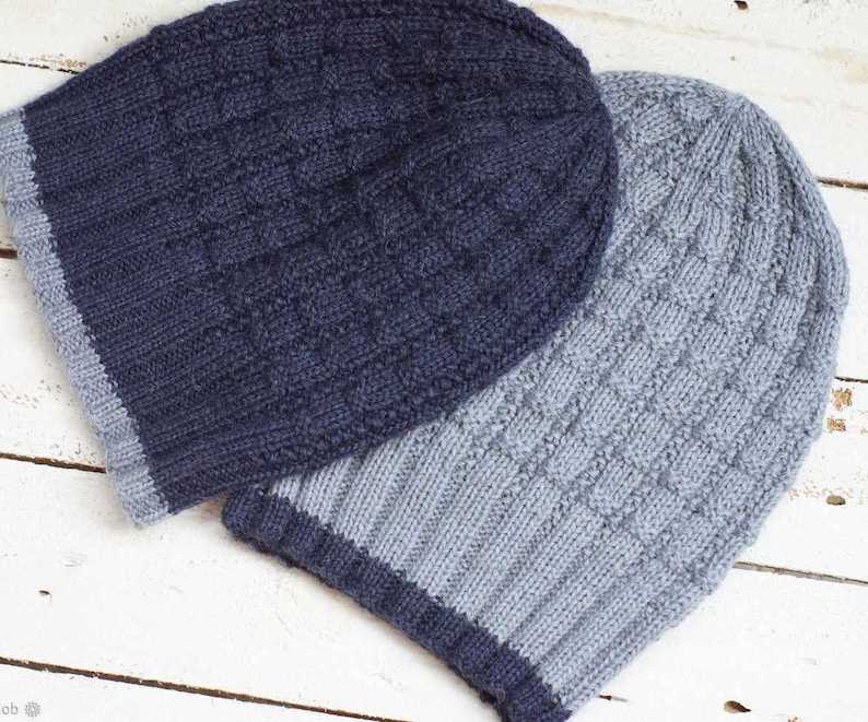 Knit beanie men's pattern