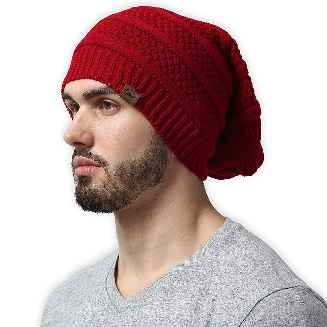 Knit beanie men's pattern