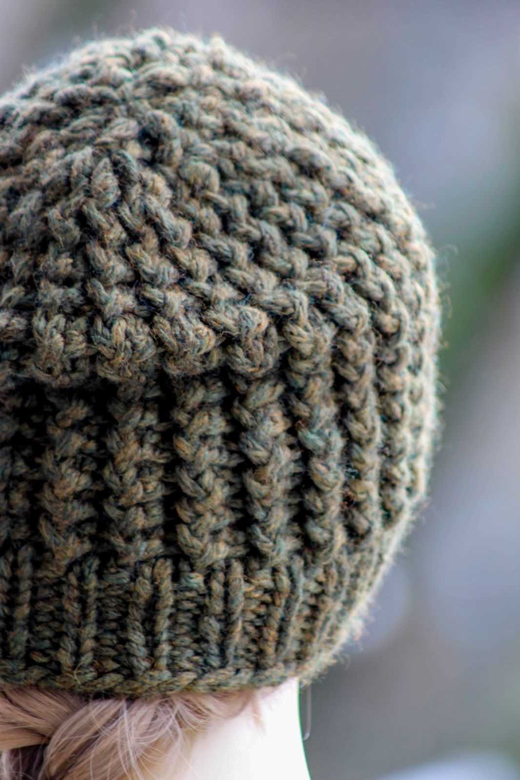 Knit bulky hat pattern