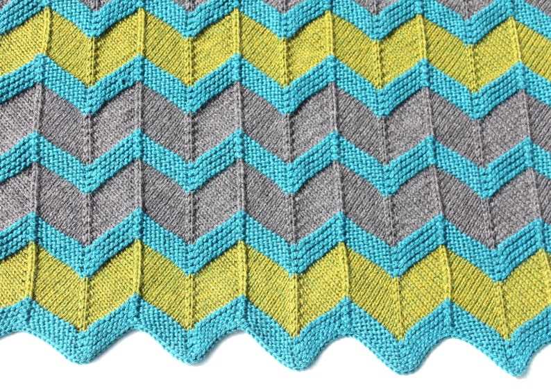 Create Your Own Stylish Chevron Blanket with This Easy Knitting Pattern Knit chevron blanket pattern