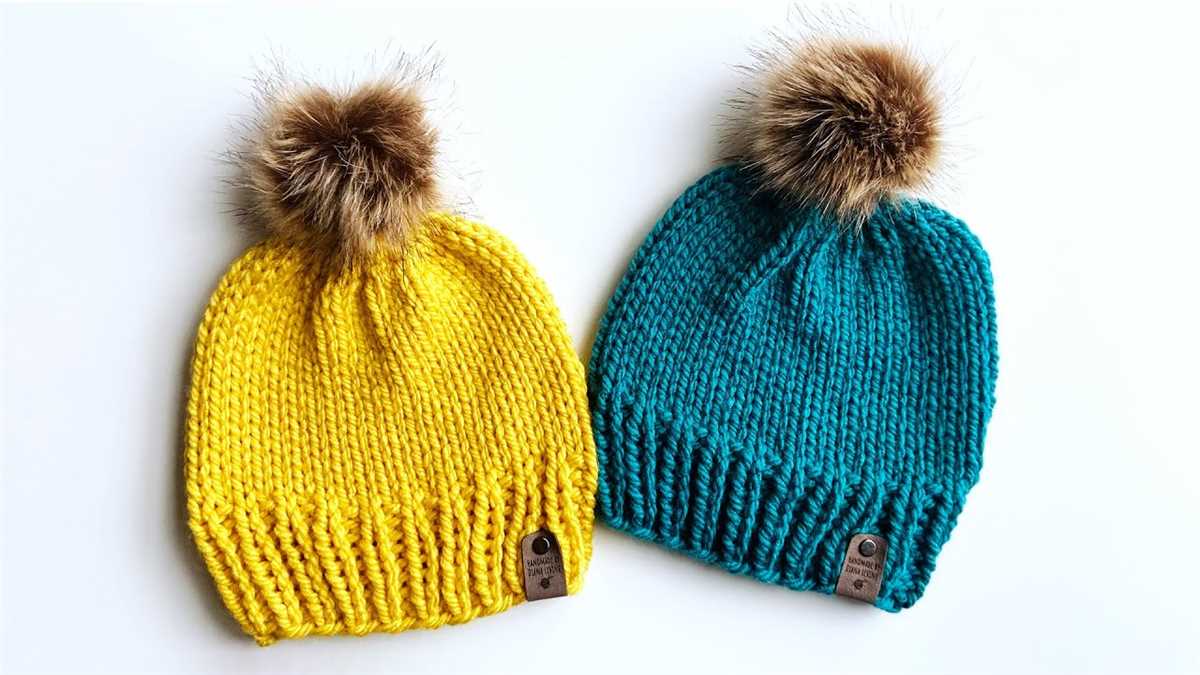 Knit chunky beanie pattern