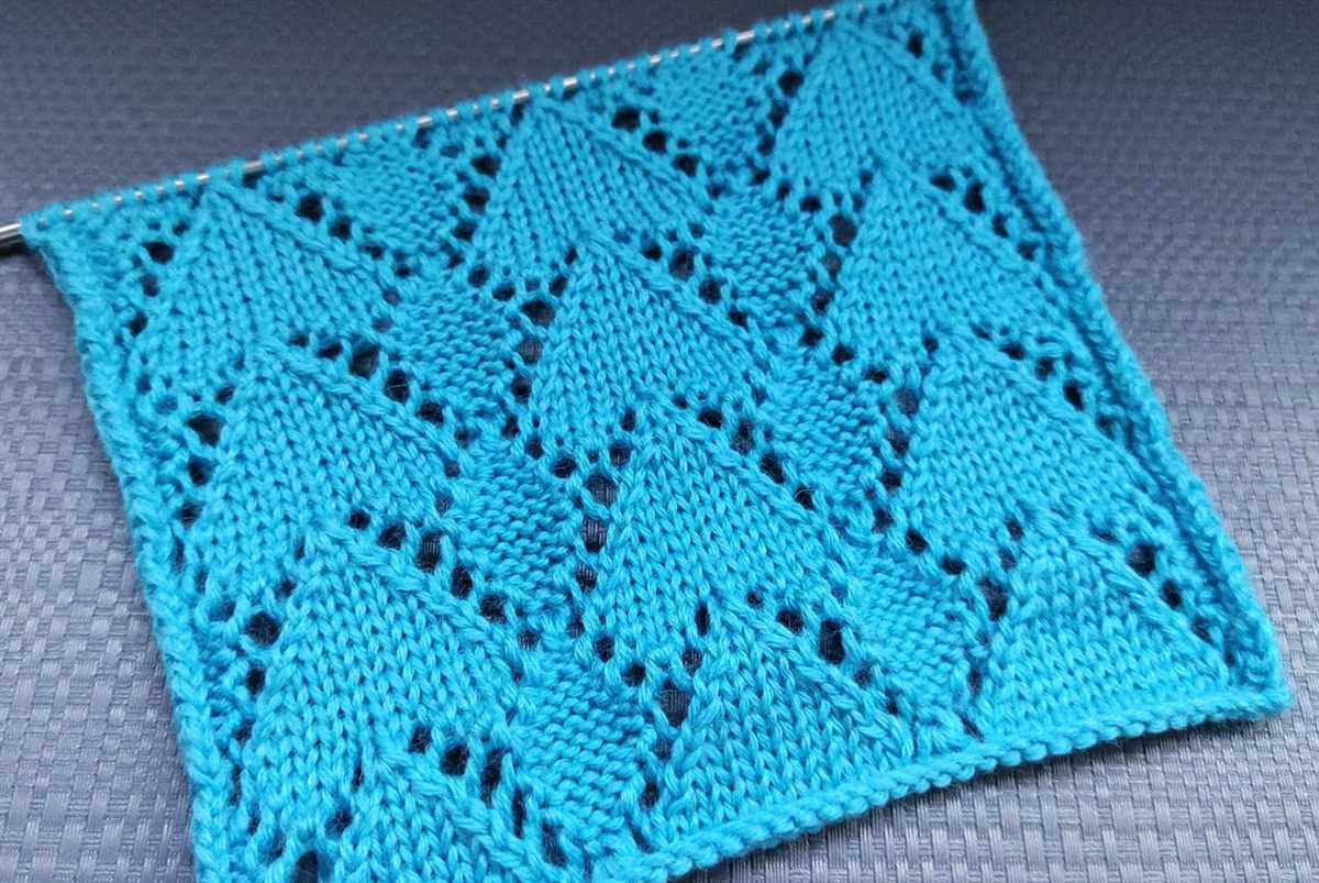Knit diamond pattern