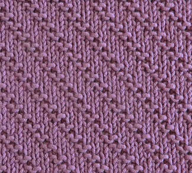 Knit dishcloth pattern diagonal