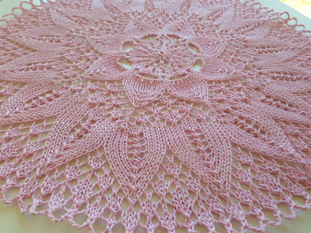 Knit doily pattern
