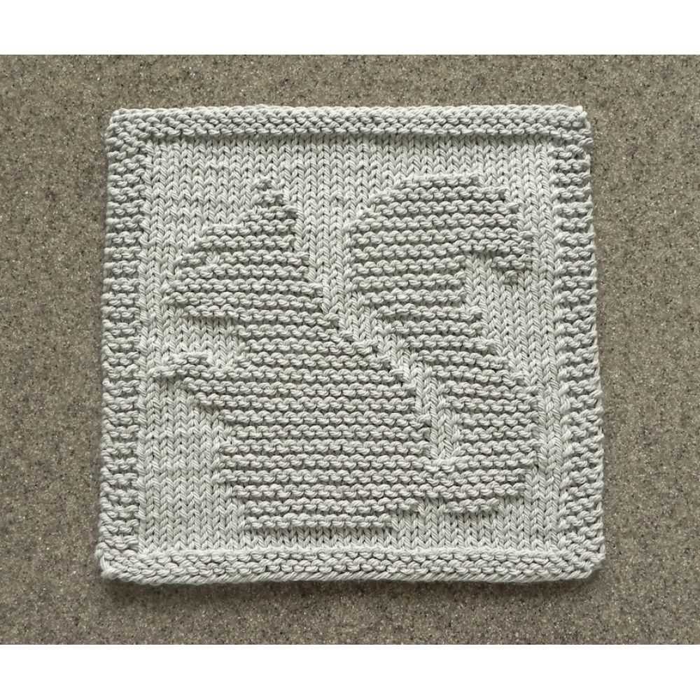 Knit face cloth pattern
