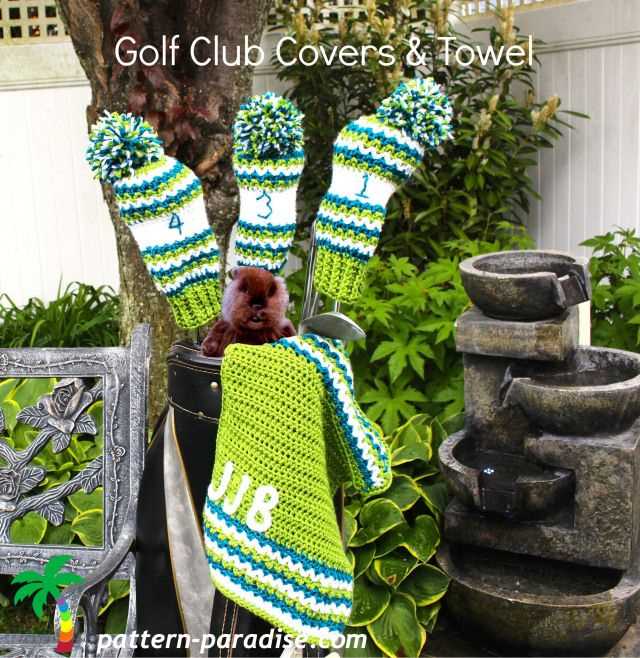 Knit golf club covers pattern free