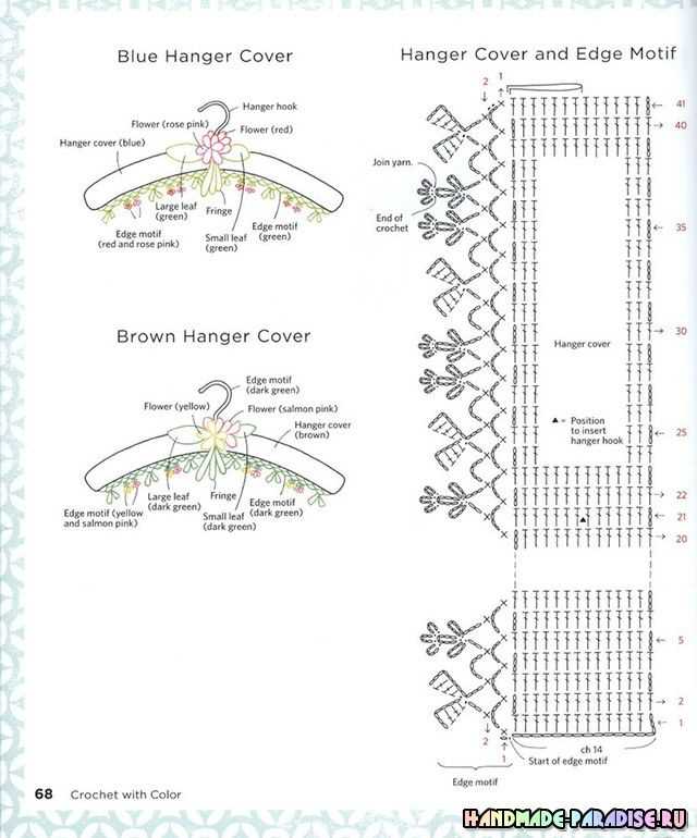 Knit hanger cover pattern