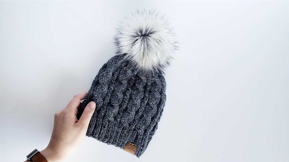 Knit hat cable pattern