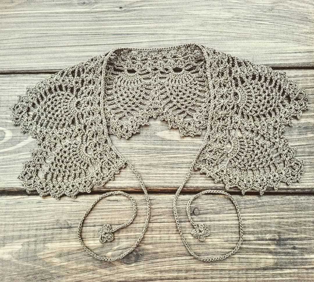 Knit lace collar pattern
