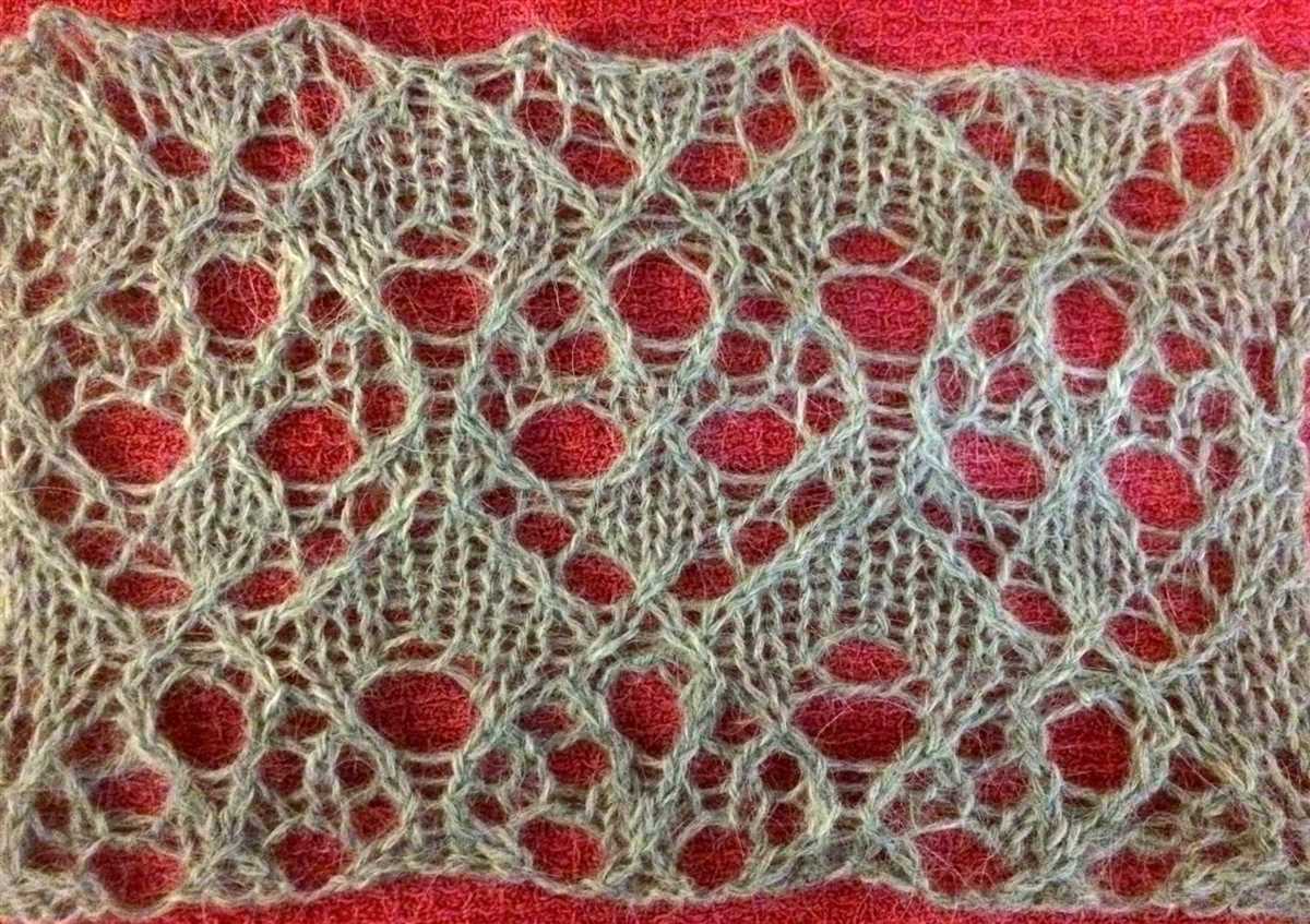 Knit lace pattern
