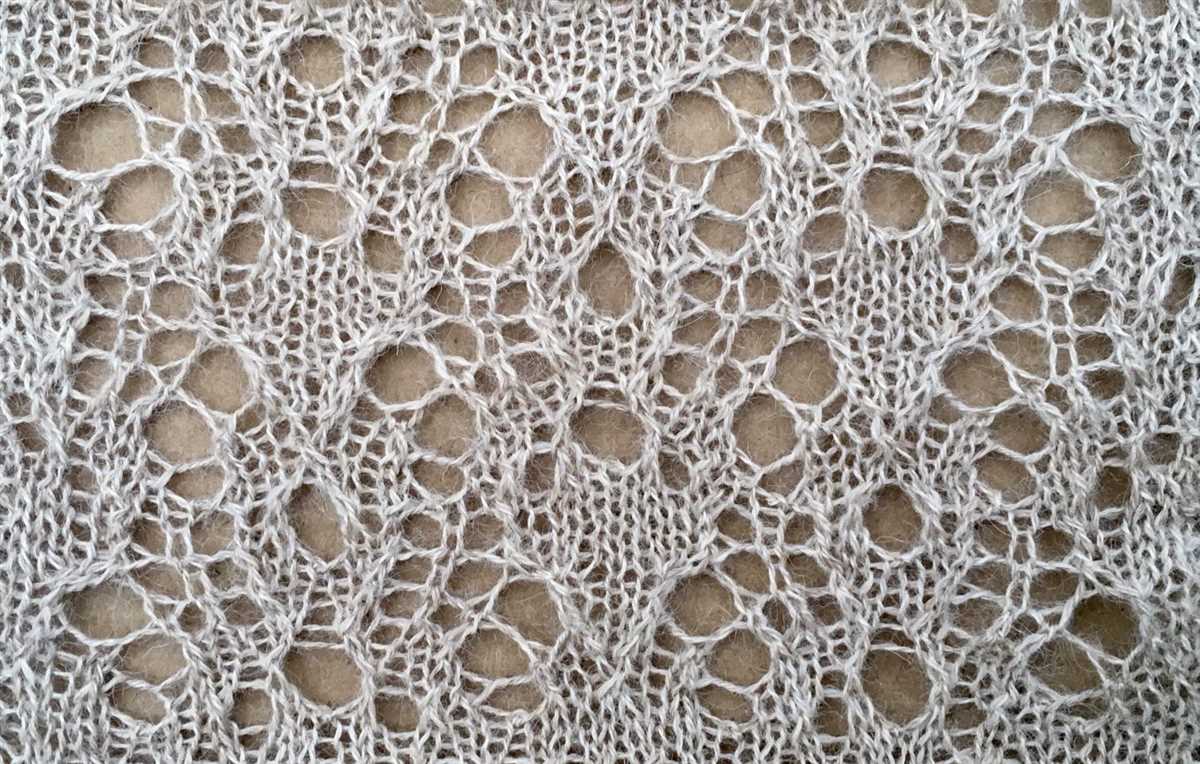 Knit lace pattern