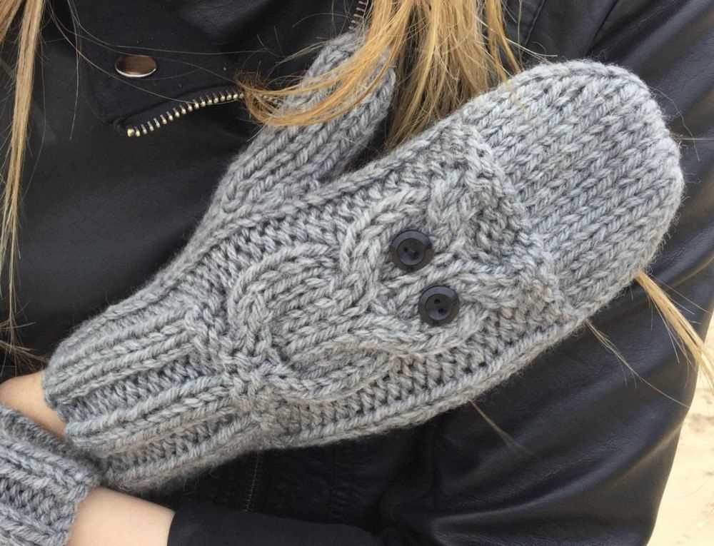 Knit mitten pattern bulky yarn