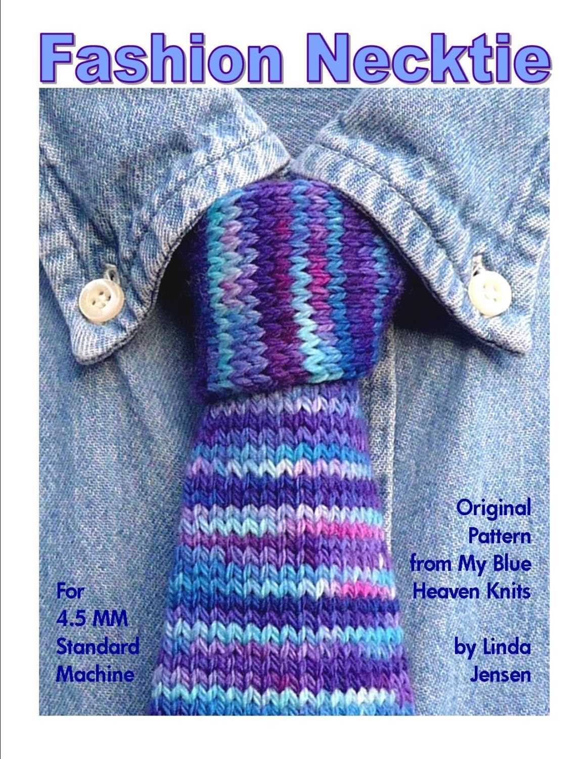 Knit necktie pattern