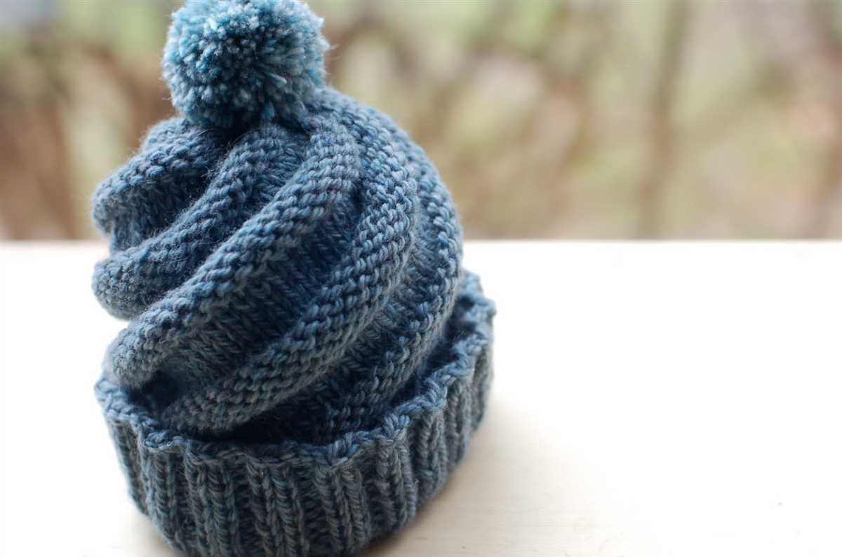 Knit pattern for hat