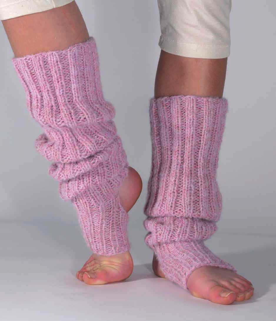 Knit pattern leg warmers