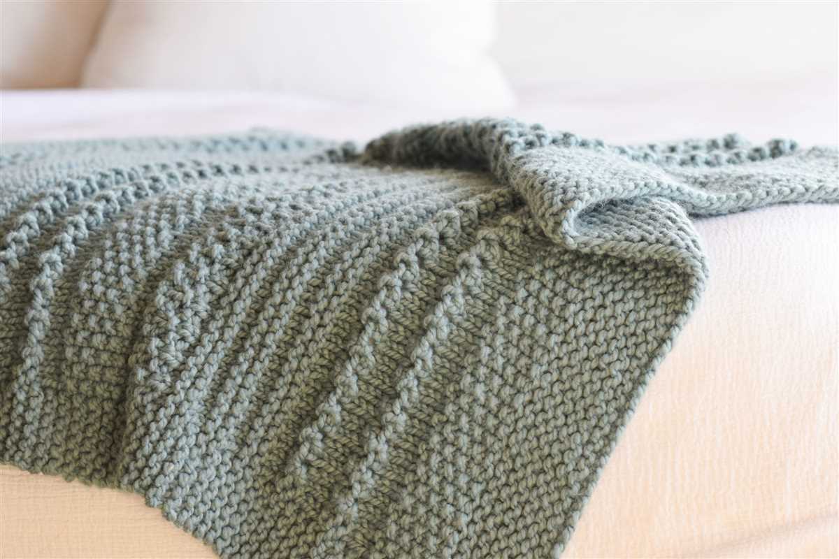 Knit patterns for blankets