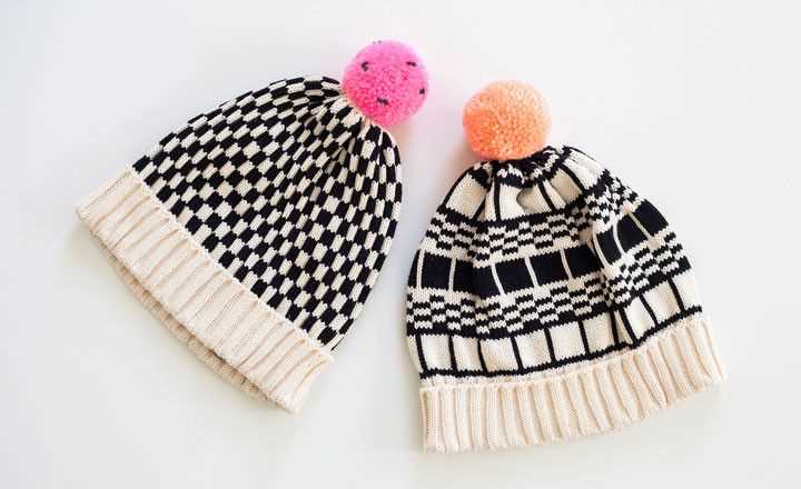 Knit pom pom hat pattern