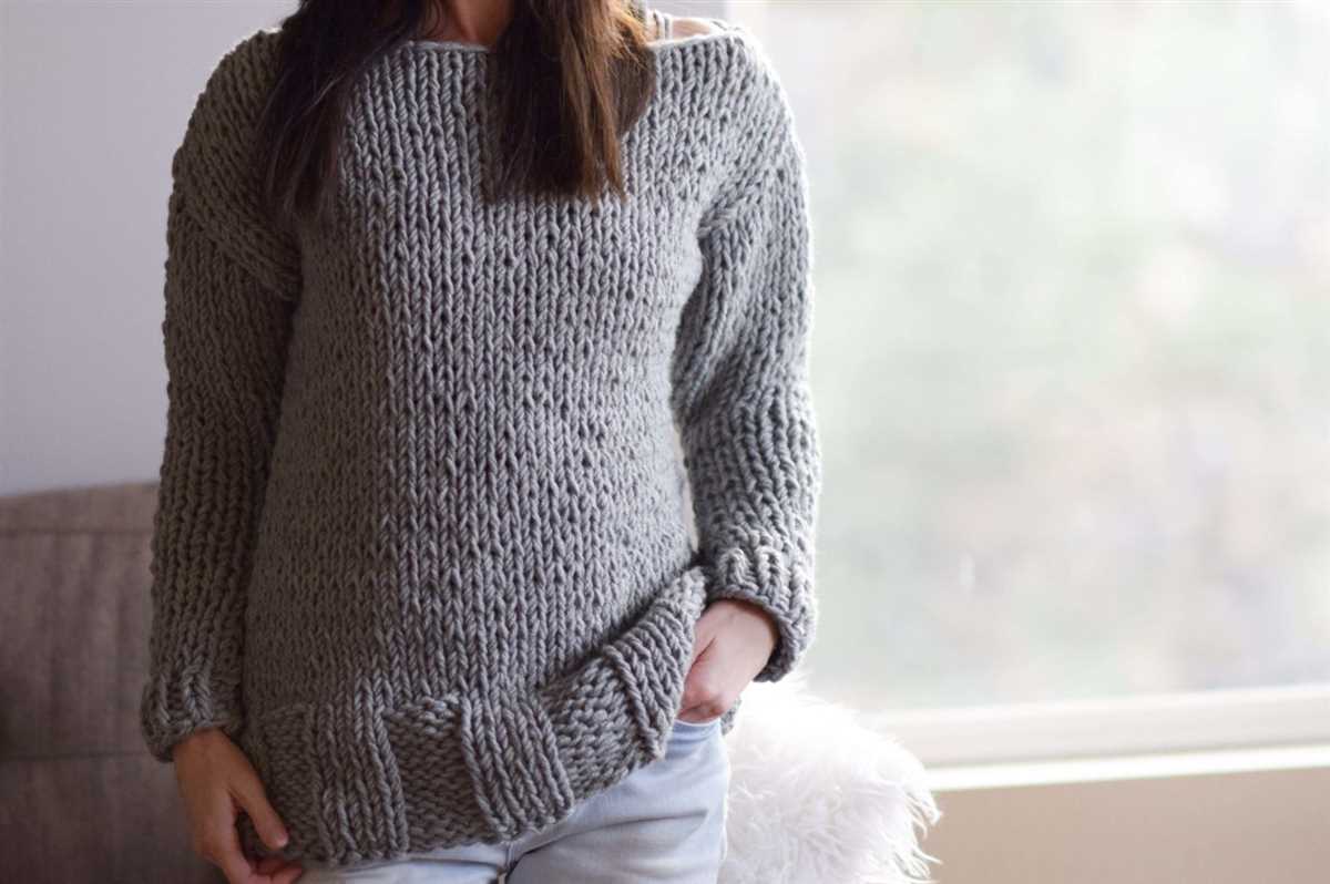 Knit pullover sweater pattern free