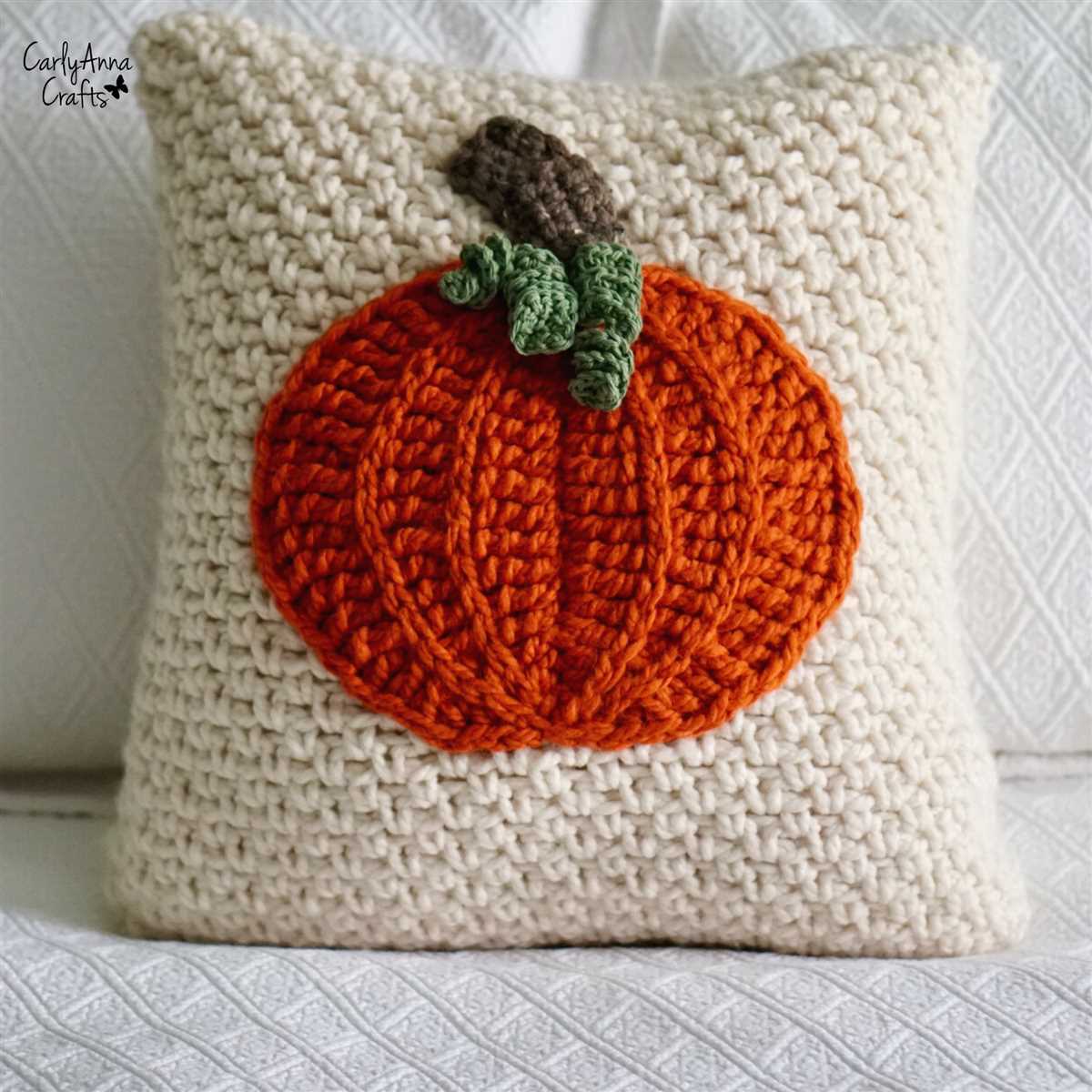 Knit pumpkin pillow pattern