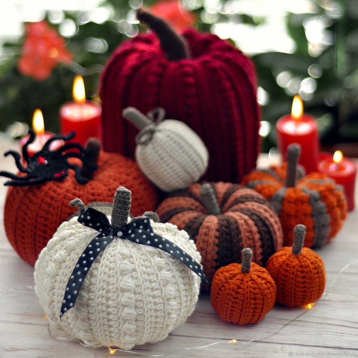 Knit pumpkin pillow pattern