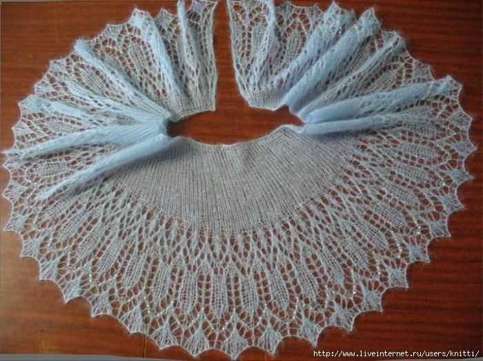 Knit shawl collar pattern